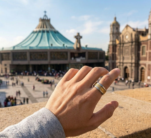 Anillo Ichthus "Promesa Eterna" – Acero de Titanio